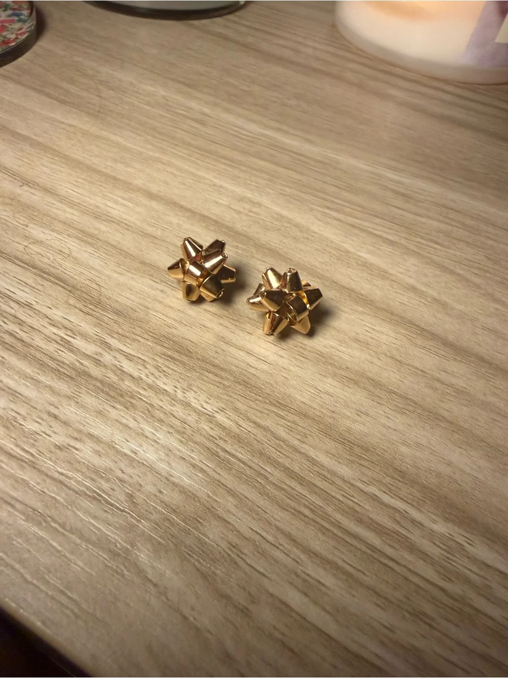 kate spade Gold Gift Bow Stud Earrings